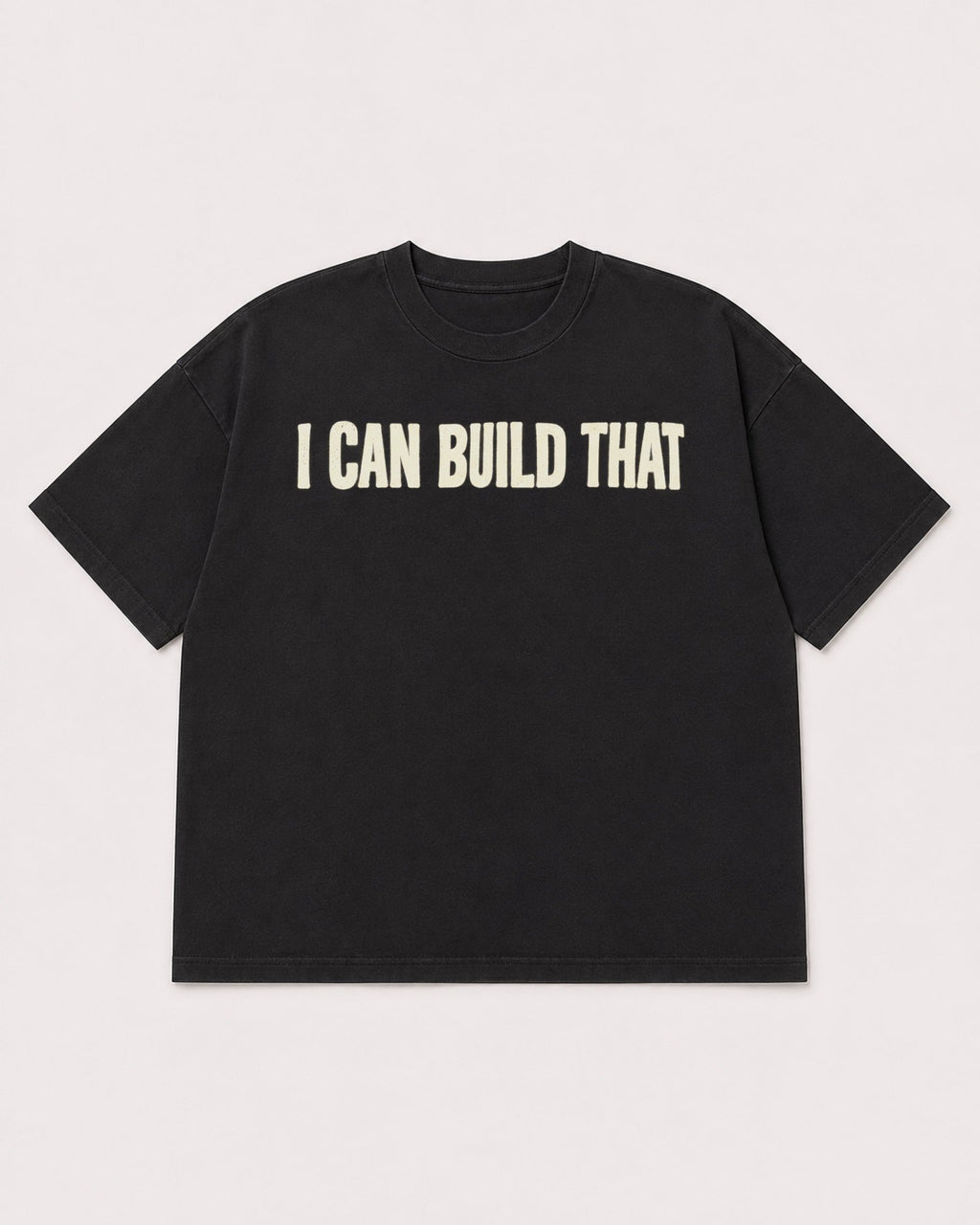Mockup Boxy Heavyweight Tee Black product