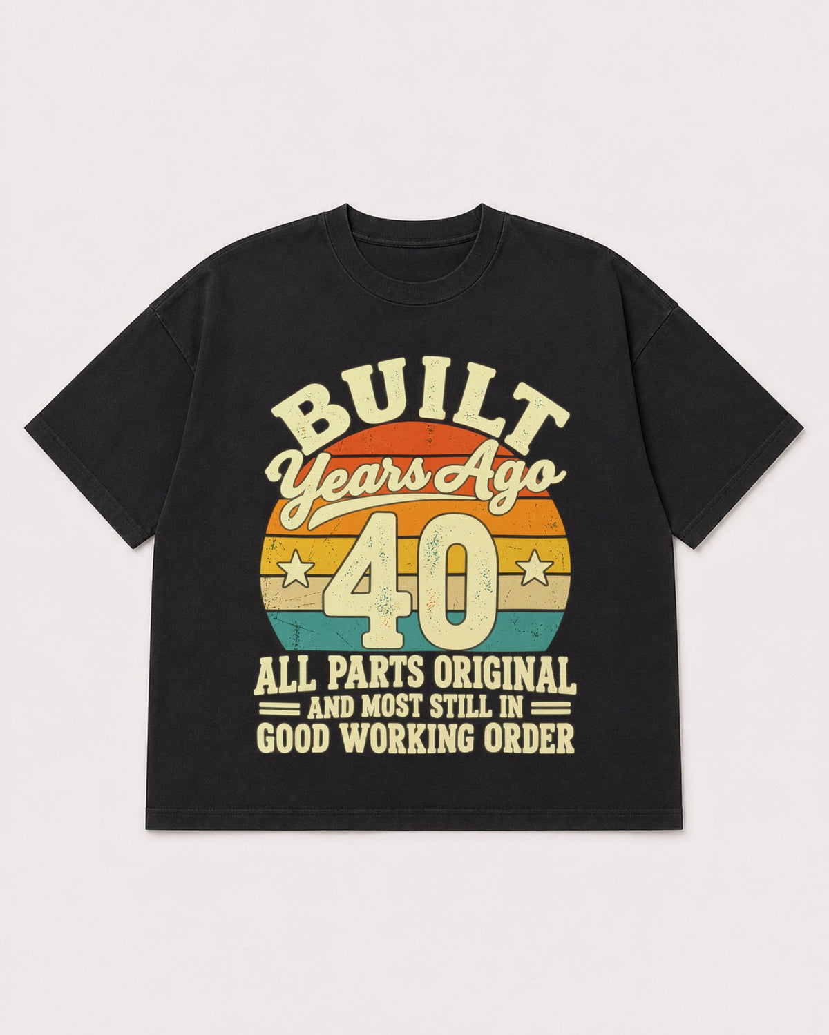 Mockup Boxy Heavyweight Tee Black product