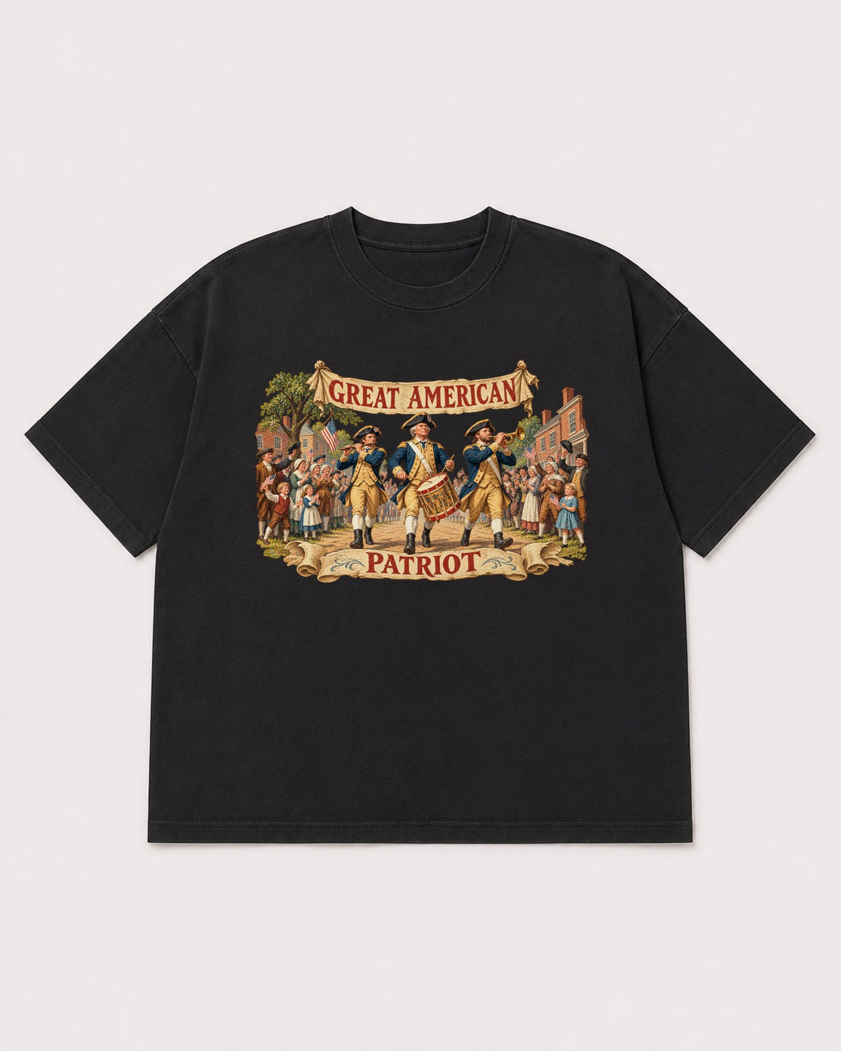 Mockup Boxy Heavyweight Tee Black product