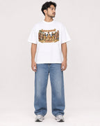 Mockup Boxy Heavyweight Tee White male full-body 02