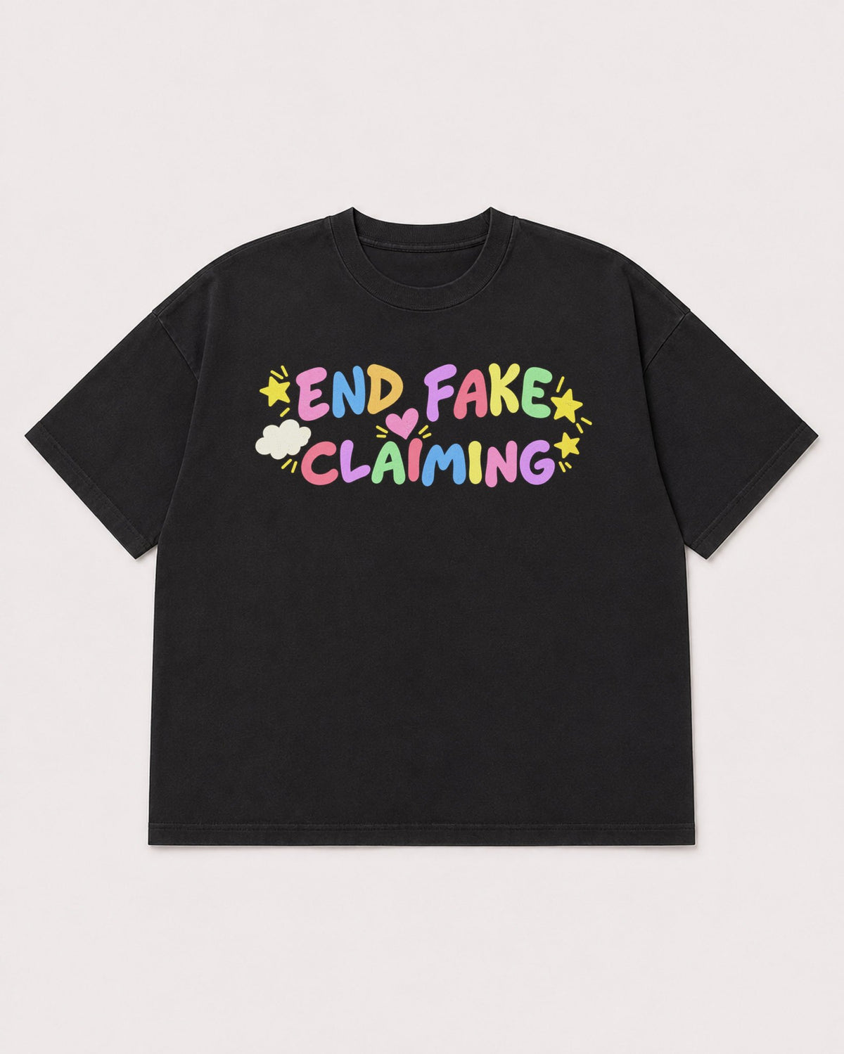 Mockup Boxy Heavyweight Tee Black product