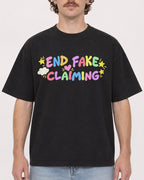 Mockup Boxy Heavyweight Tee Black male close-up 09