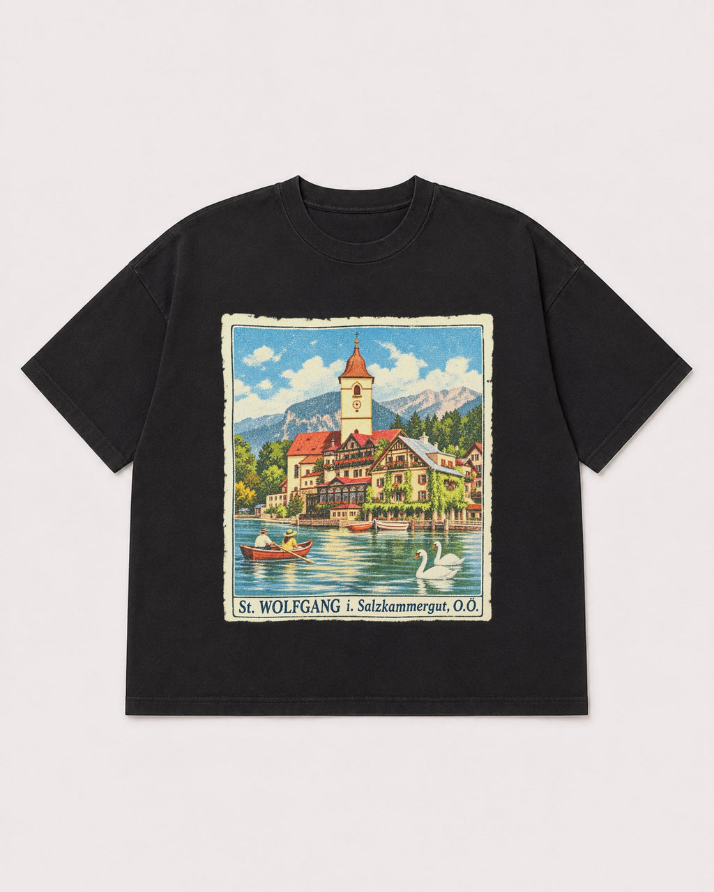 Mockup Boxy Heavyweight Tee Black product