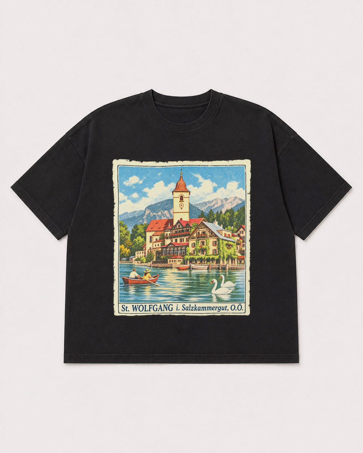 Mockup Boxy Heavyweight Tee Black product