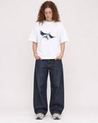 Mockup Boxy Heavyweight Tee White female full-body 09