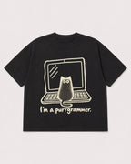 Mockup Boxy Heavyweight Tee Black product