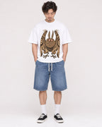 Mockup Boxy Heavyweight Tee White male full-body 03