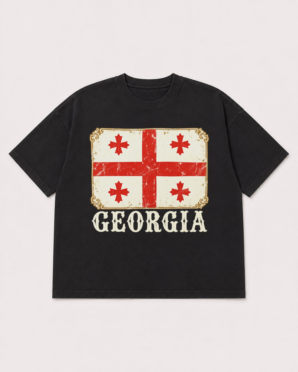 Mockup Boxy Heavyweight Tee Black product