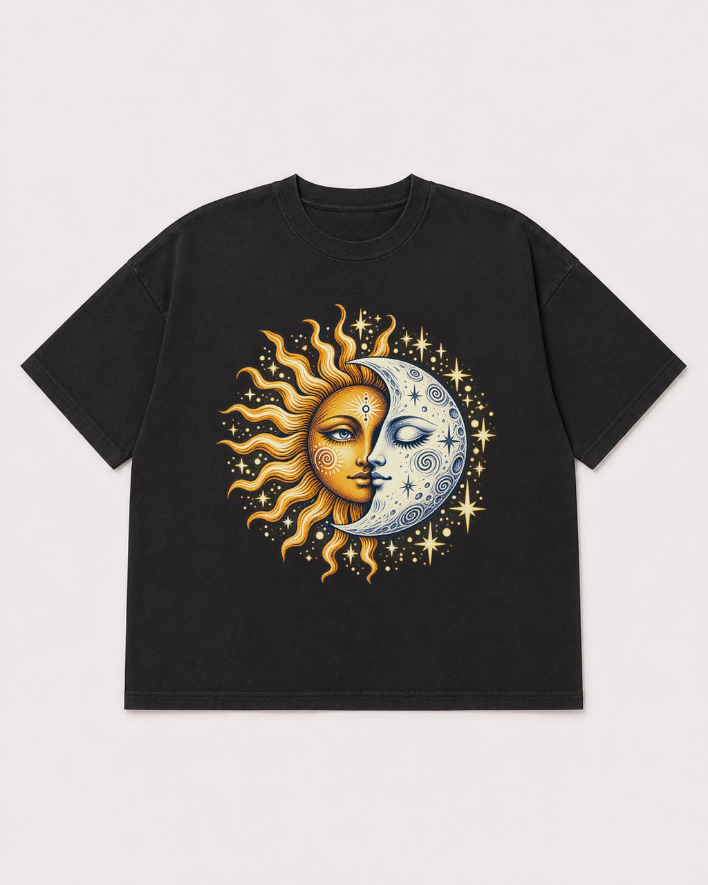 Mockup Boxy Heavyweight Tee Black product