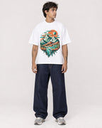 Mockup Boxy Heavyweight Tee White male full-body 06