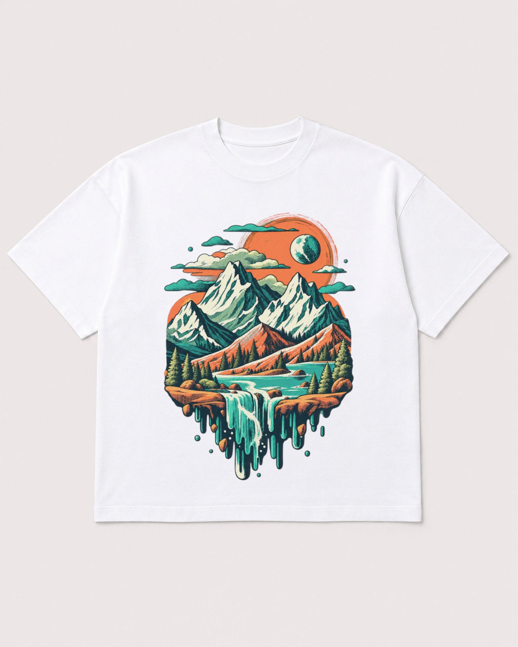 Mockup Boxy Heavyweight Tee White product