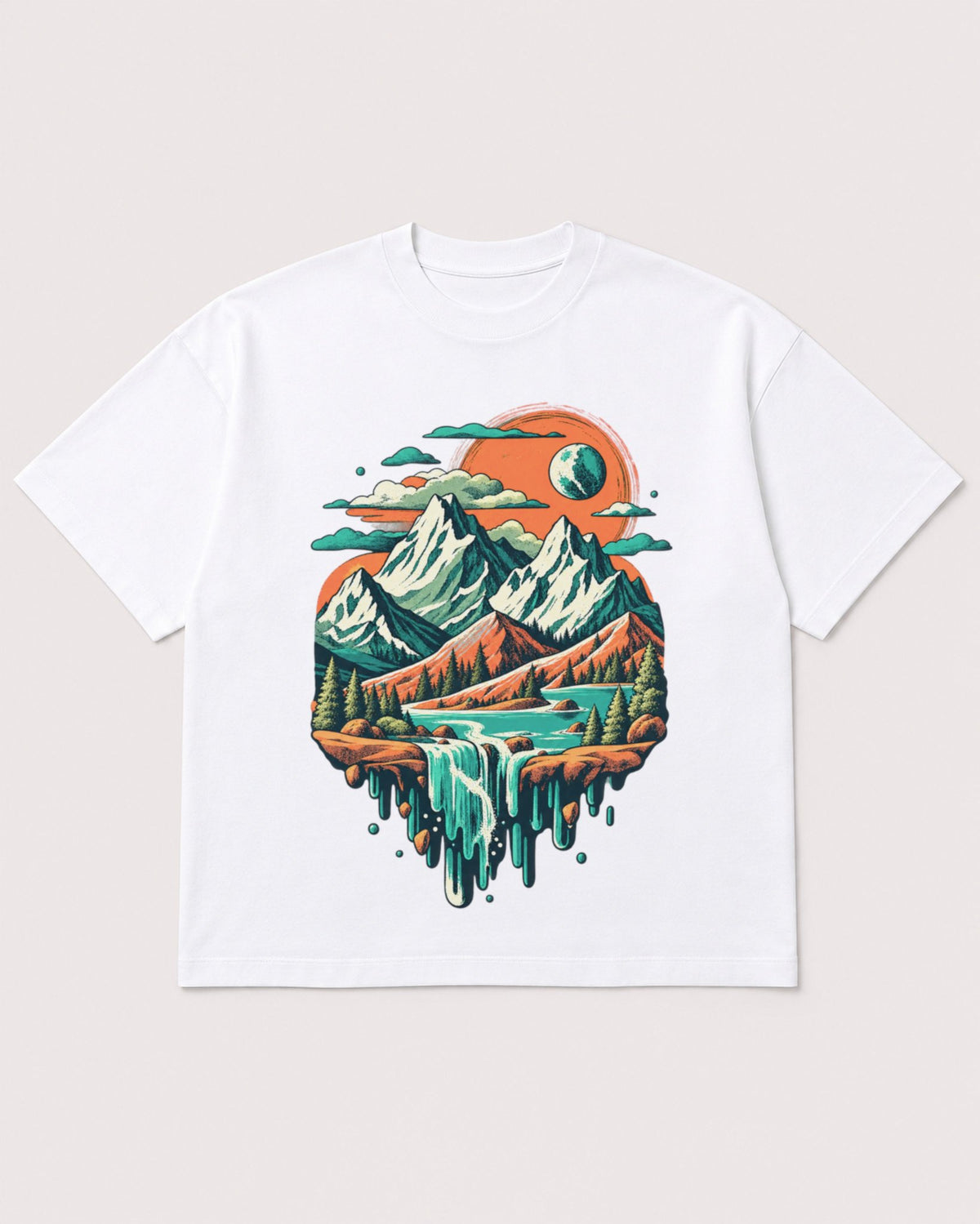 Mockup Boxy Heavyweight Tee White product