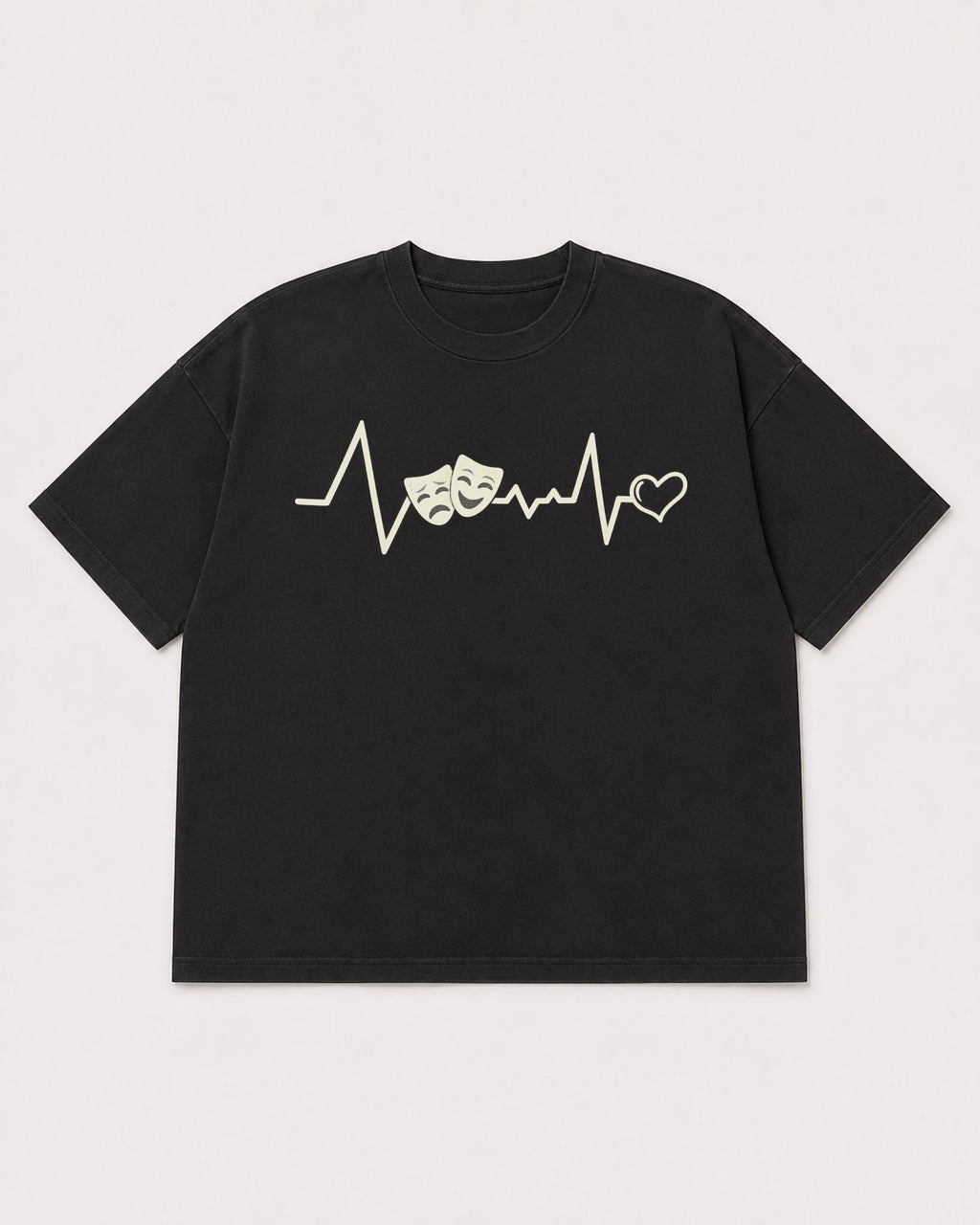 Mockup Boxy Heavyweight Tee Black product