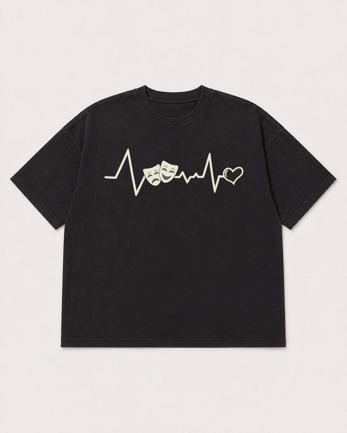 Mockup Boxy Heavyweight Tee Black product