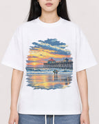 Mockup Boxy Heavyweight Tee White female close-up 01