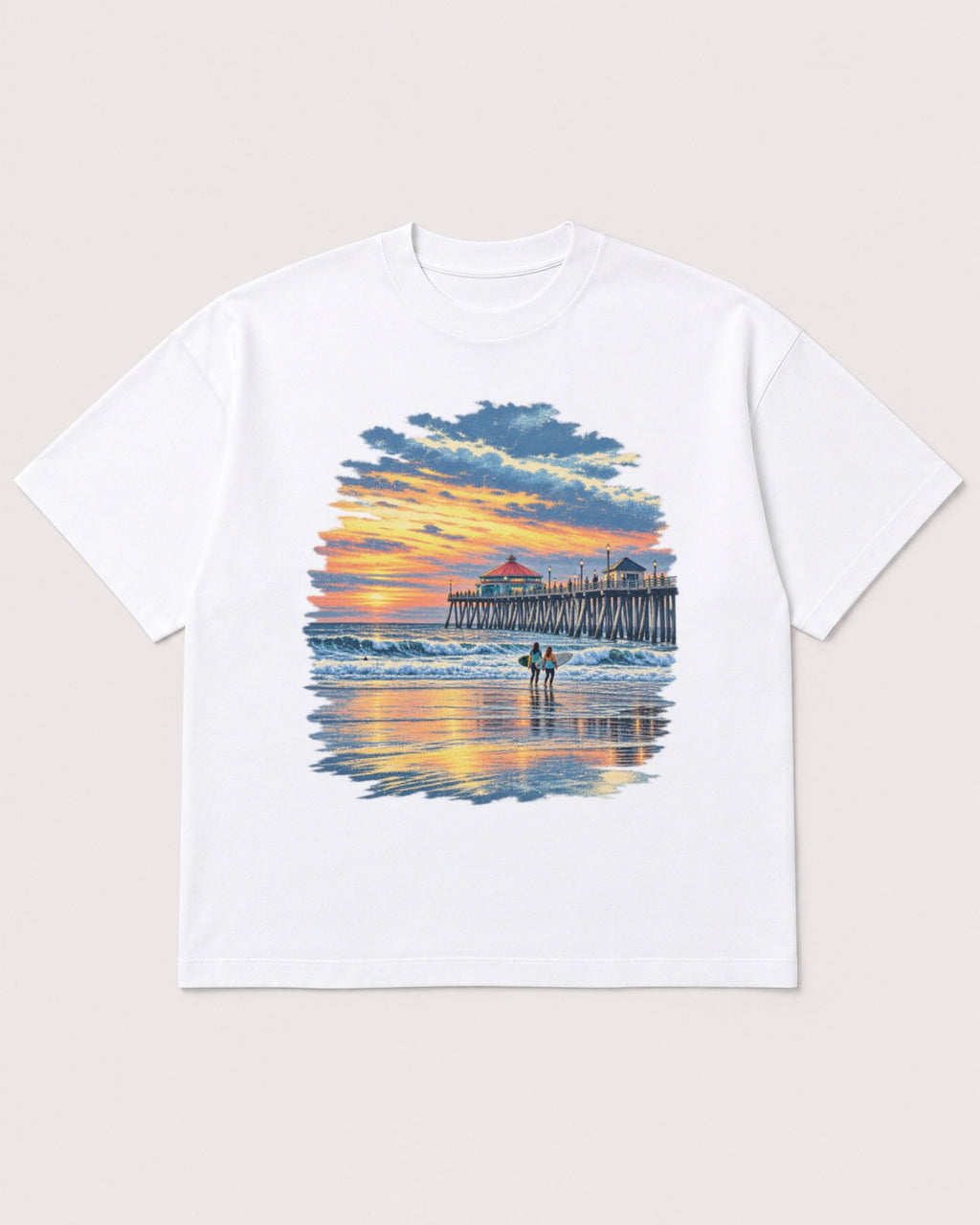Mockup Boxy Heavyweight Tee White product