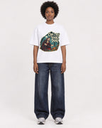 Mockup Boxy Heavyweight Tee White female full-body 14
