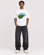 Mockup Boxy Heavyweight Tee White male full-body 05