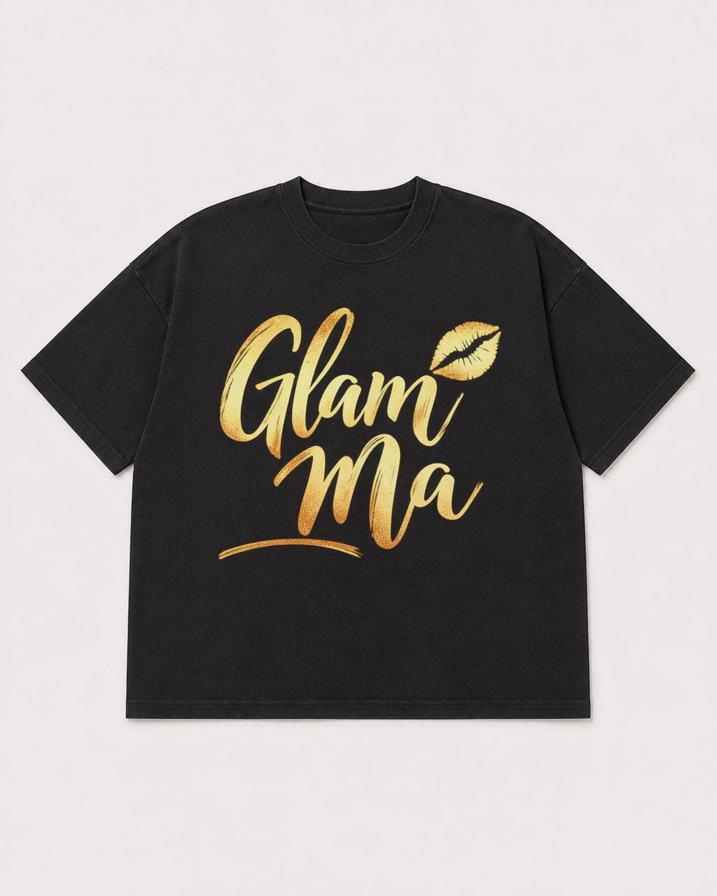 Mockup Boxy Heavyweight Tee Black product