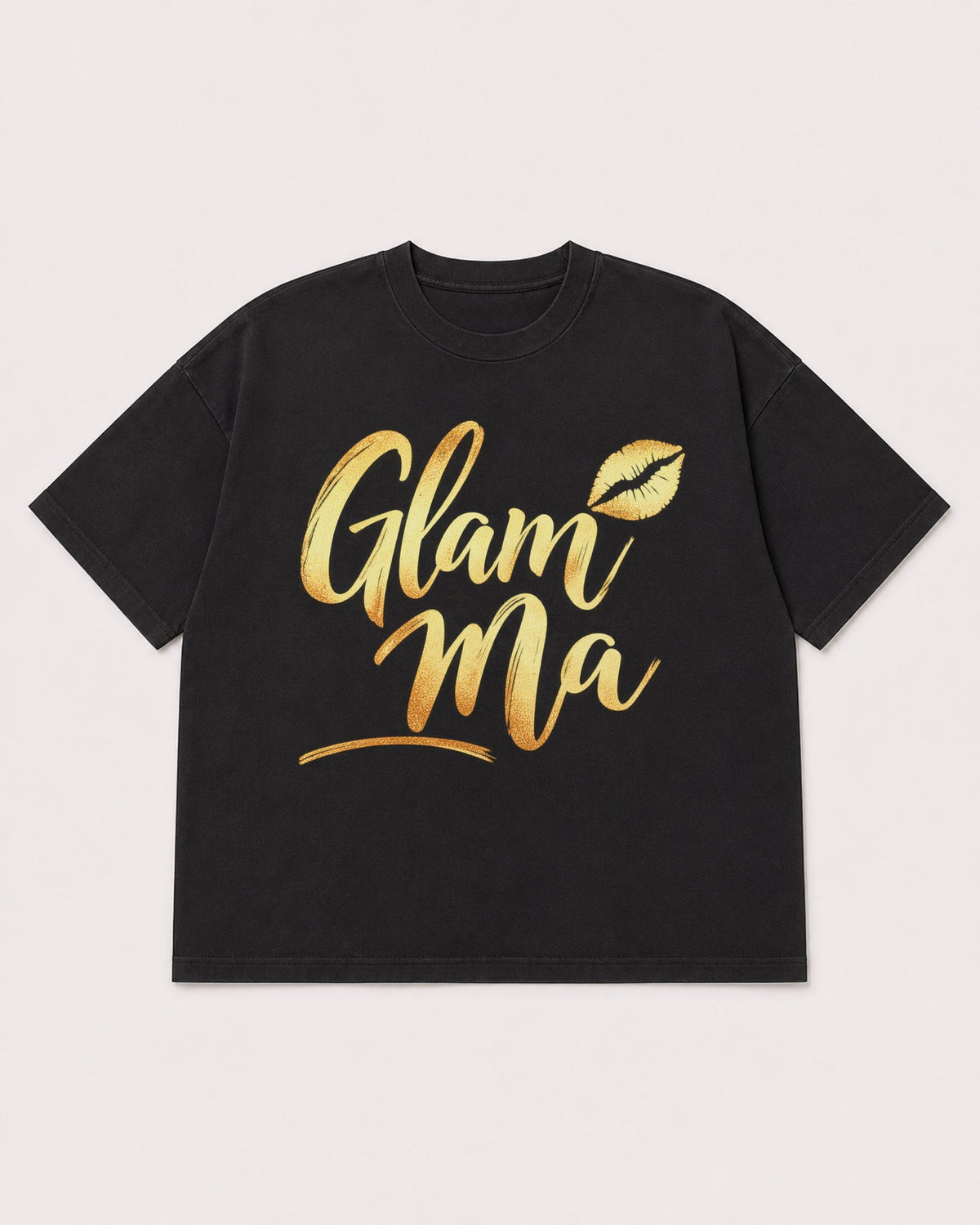 Mockup Boxy Heavyweight Tee Black product