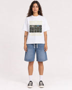 Mockup Boxy Heavyweight Tee White female full-body 06