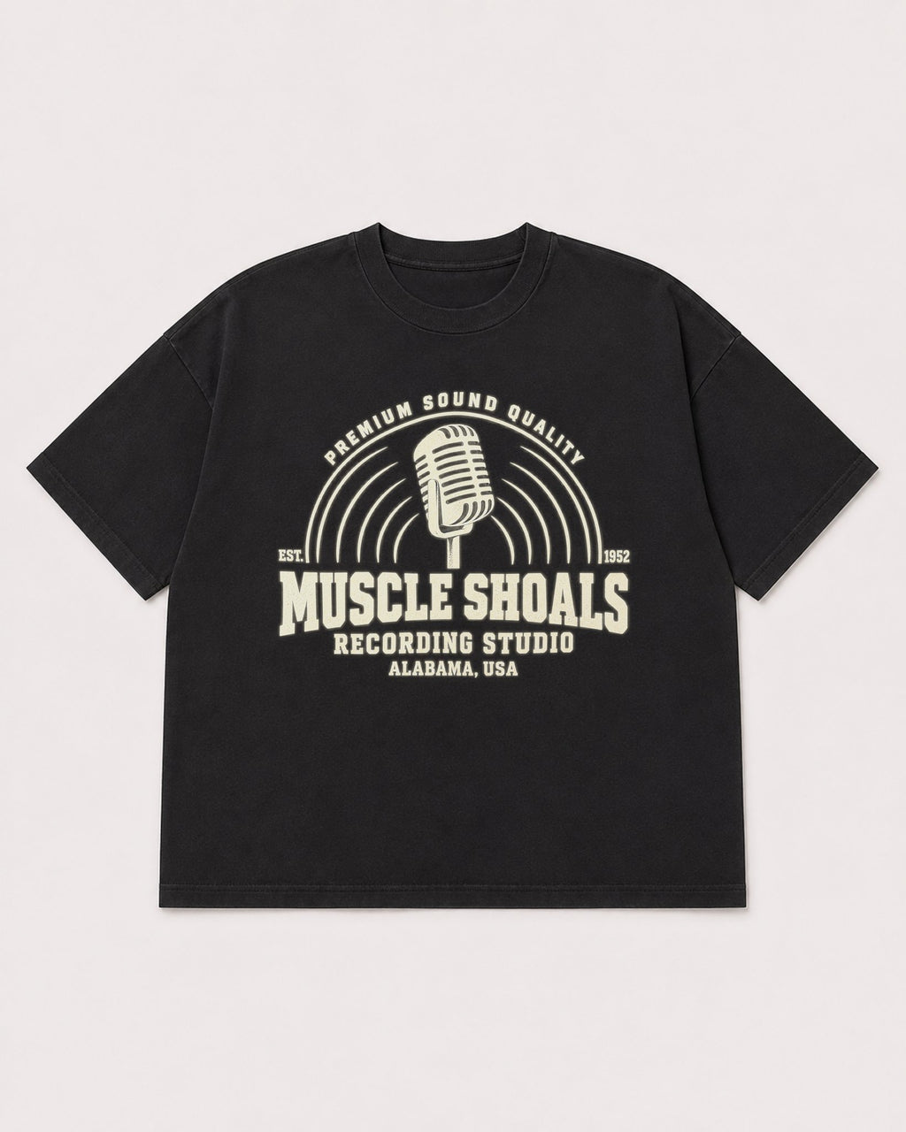 Mockup Boxy Heavyweight Tee Black product