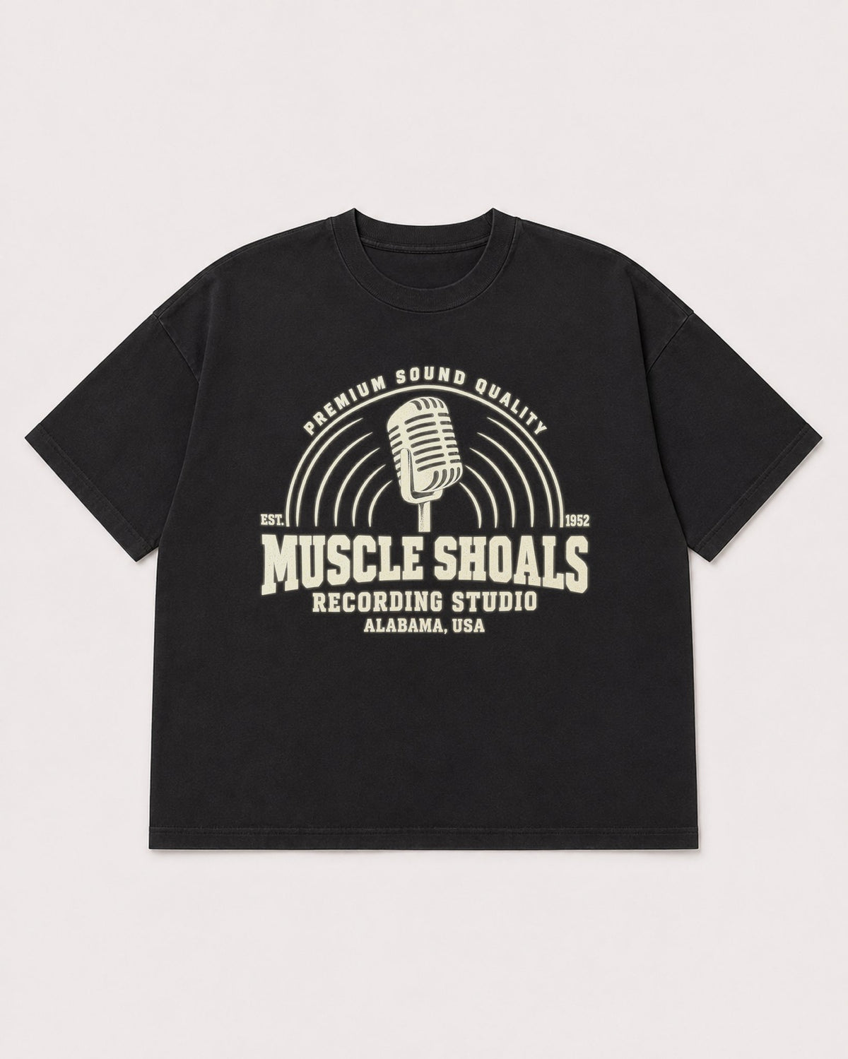 Mockup Boxy Heavyweight Tee Black product