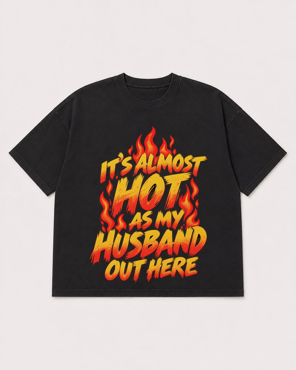Mockup Boxy Heavyweight Tee Black product