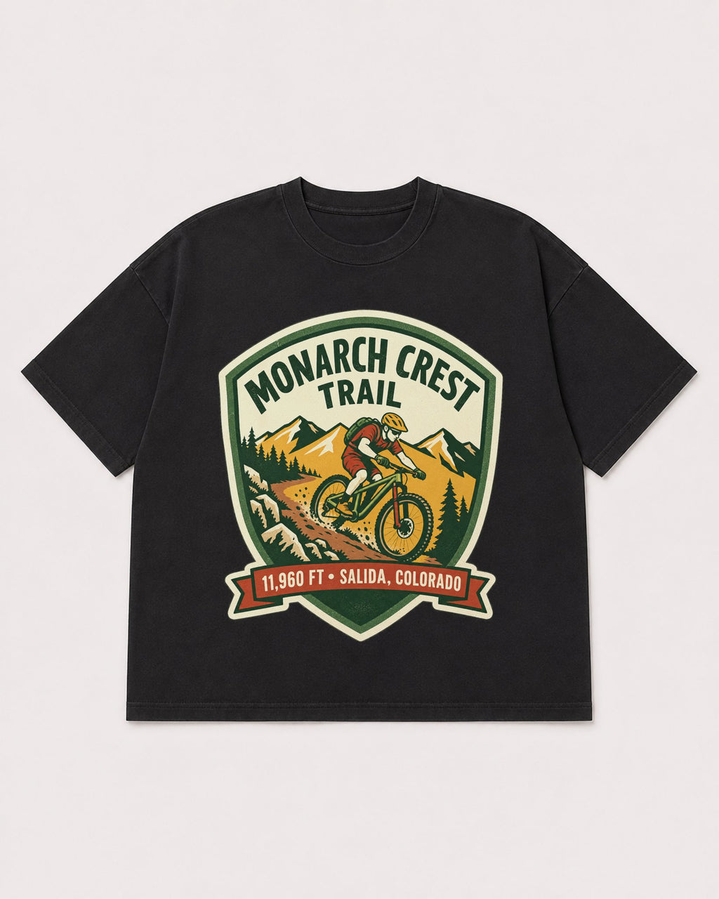 Mockup Boxy Heavyweight Tee Black product