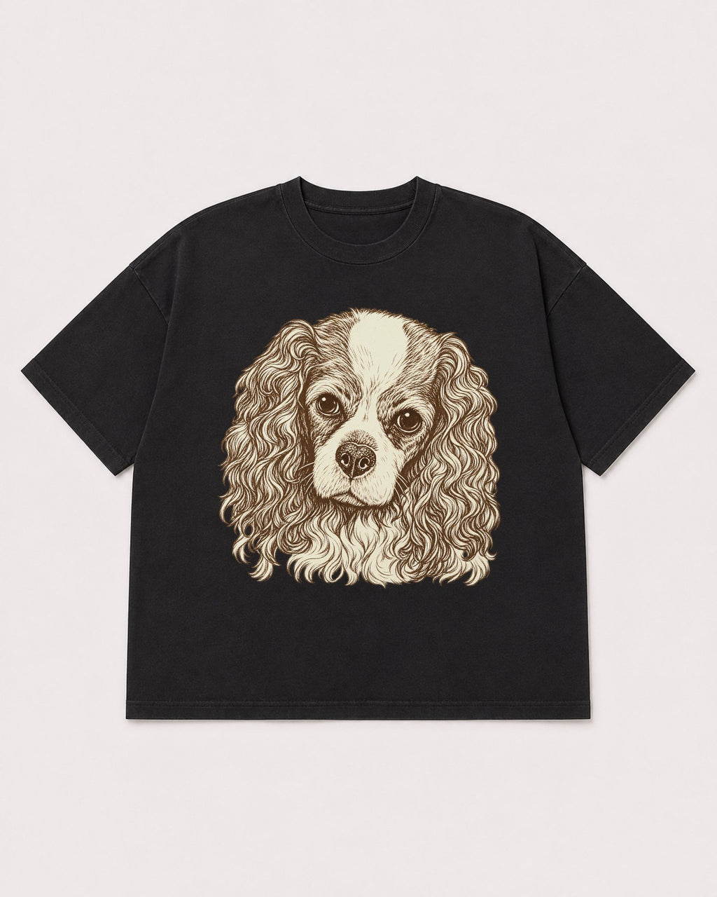 Mockup Boxy Heavyweight Tee Black product