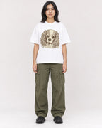 Mockup Boxy Heavyweight Tee White female full-body 22