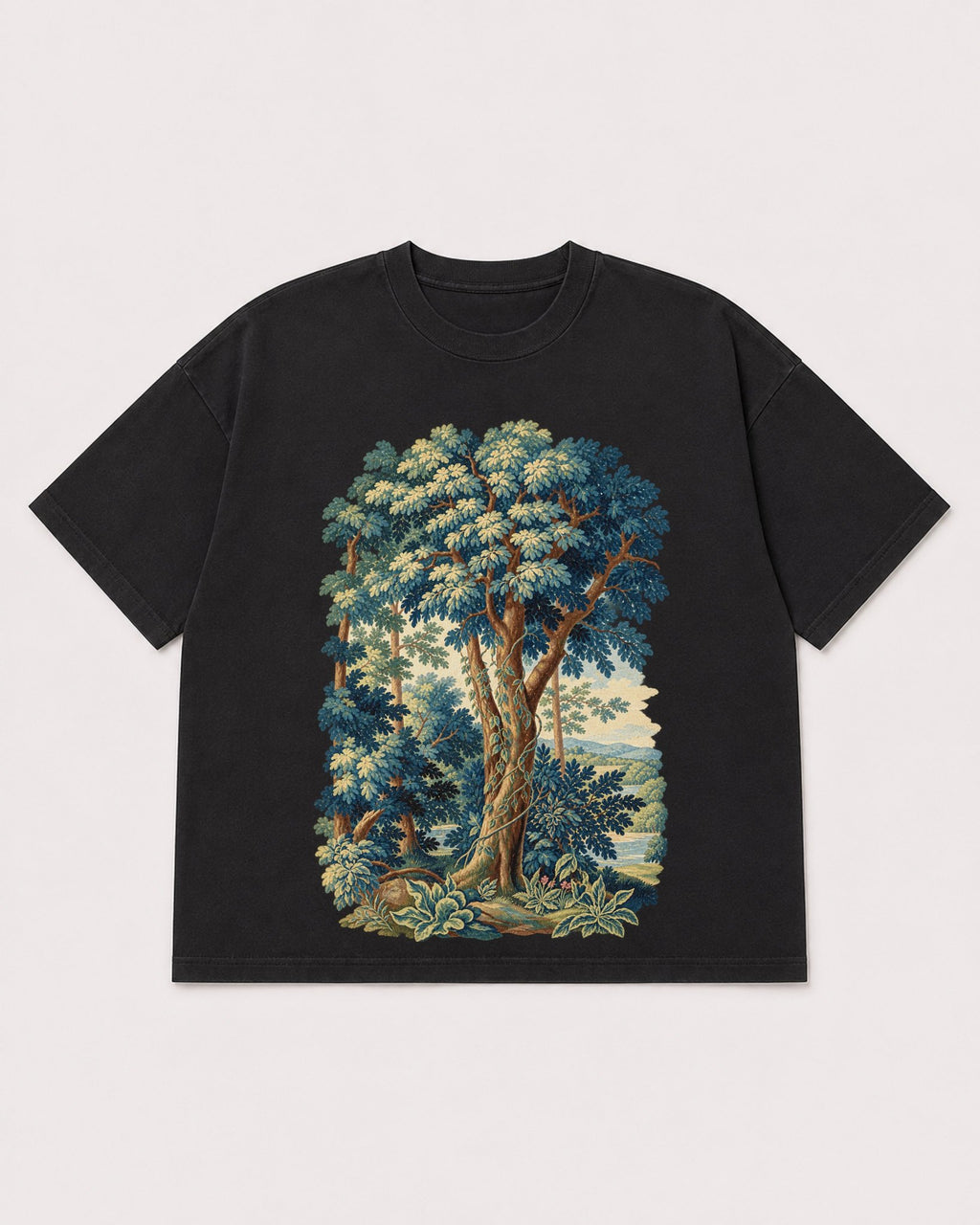 Mockup Boxy Heavyweight Tee Black product