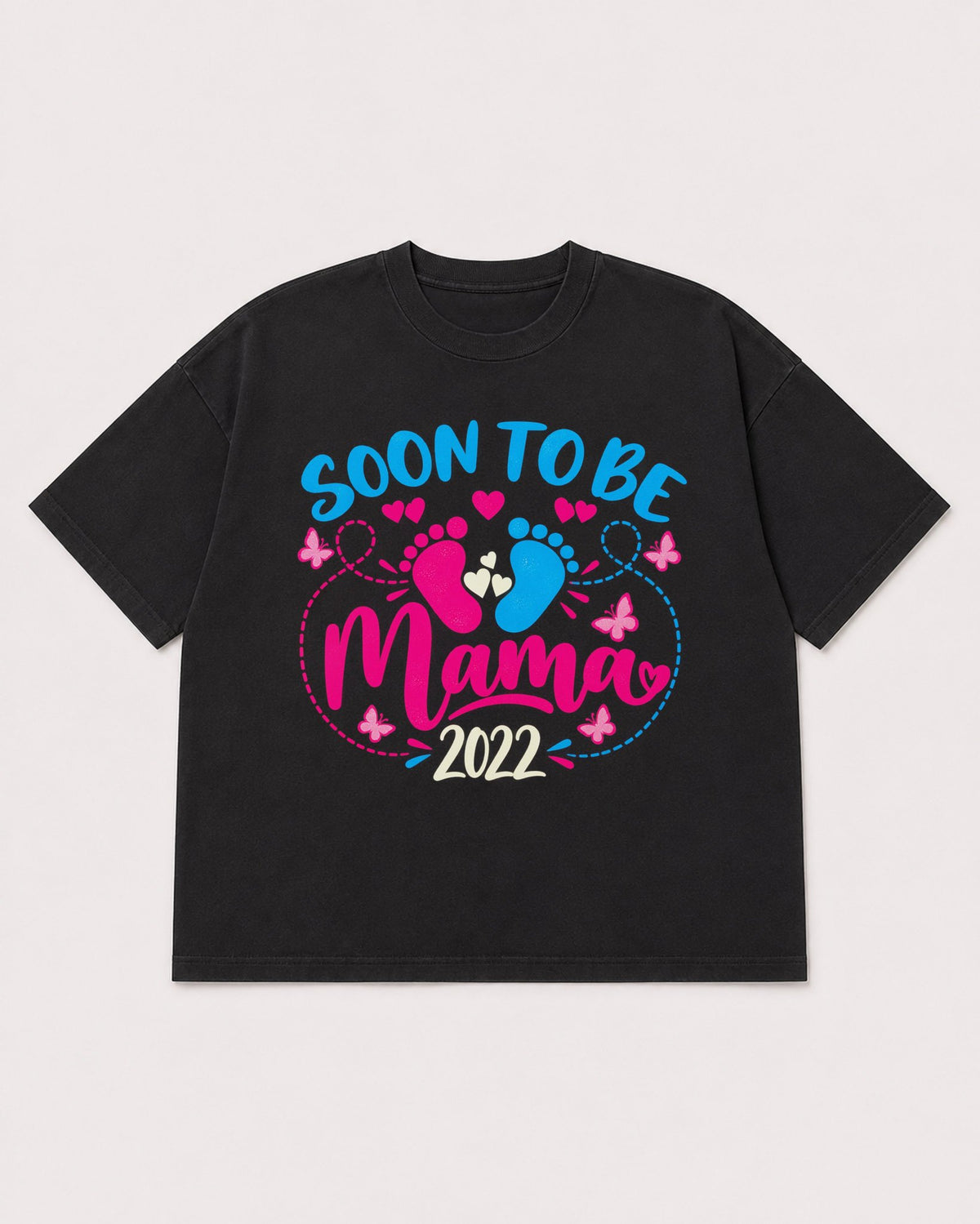 Mockup Boxy Heavyweight Tee Black product