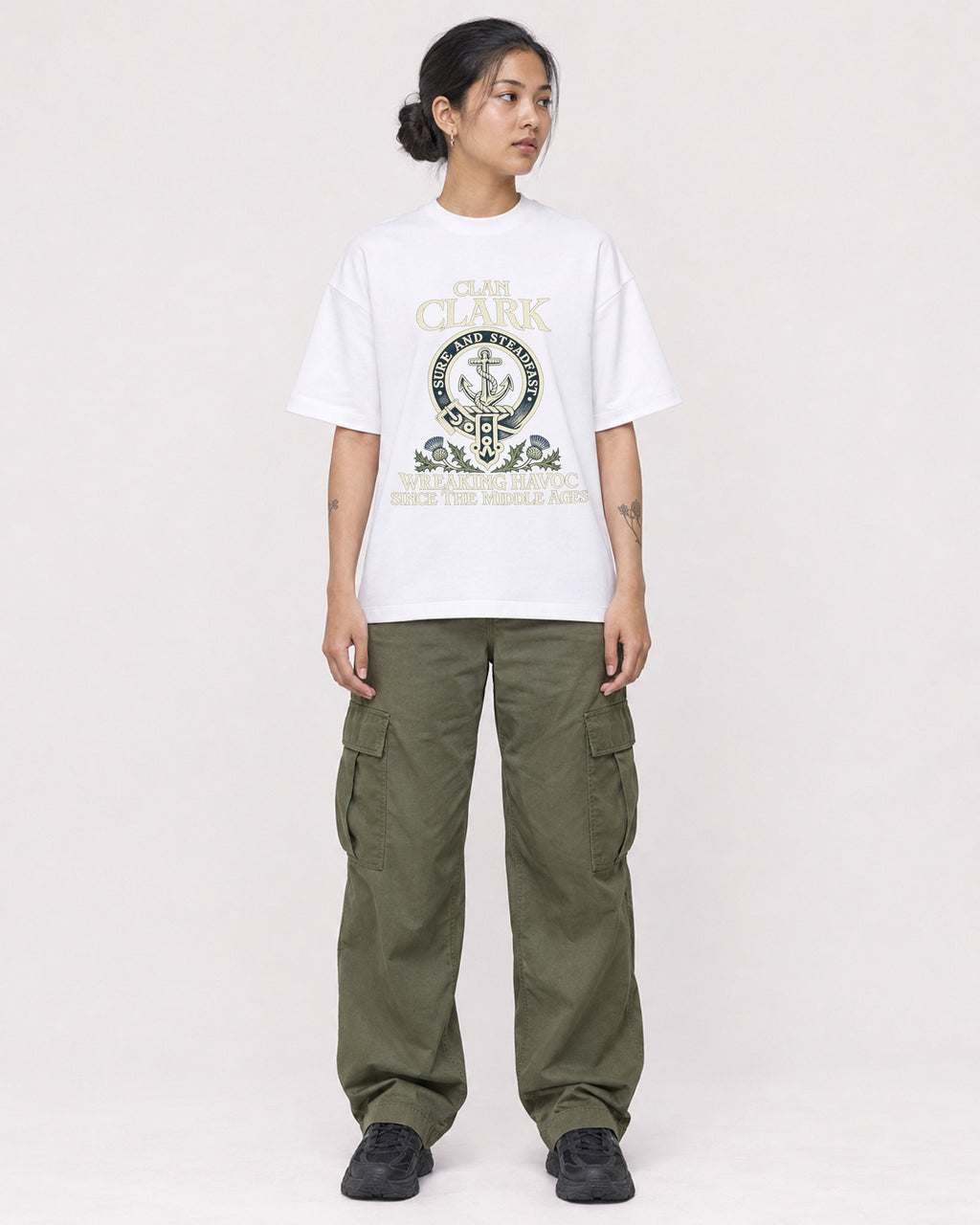 Mockup Boxy Heavyweight Tee White female full-body 12