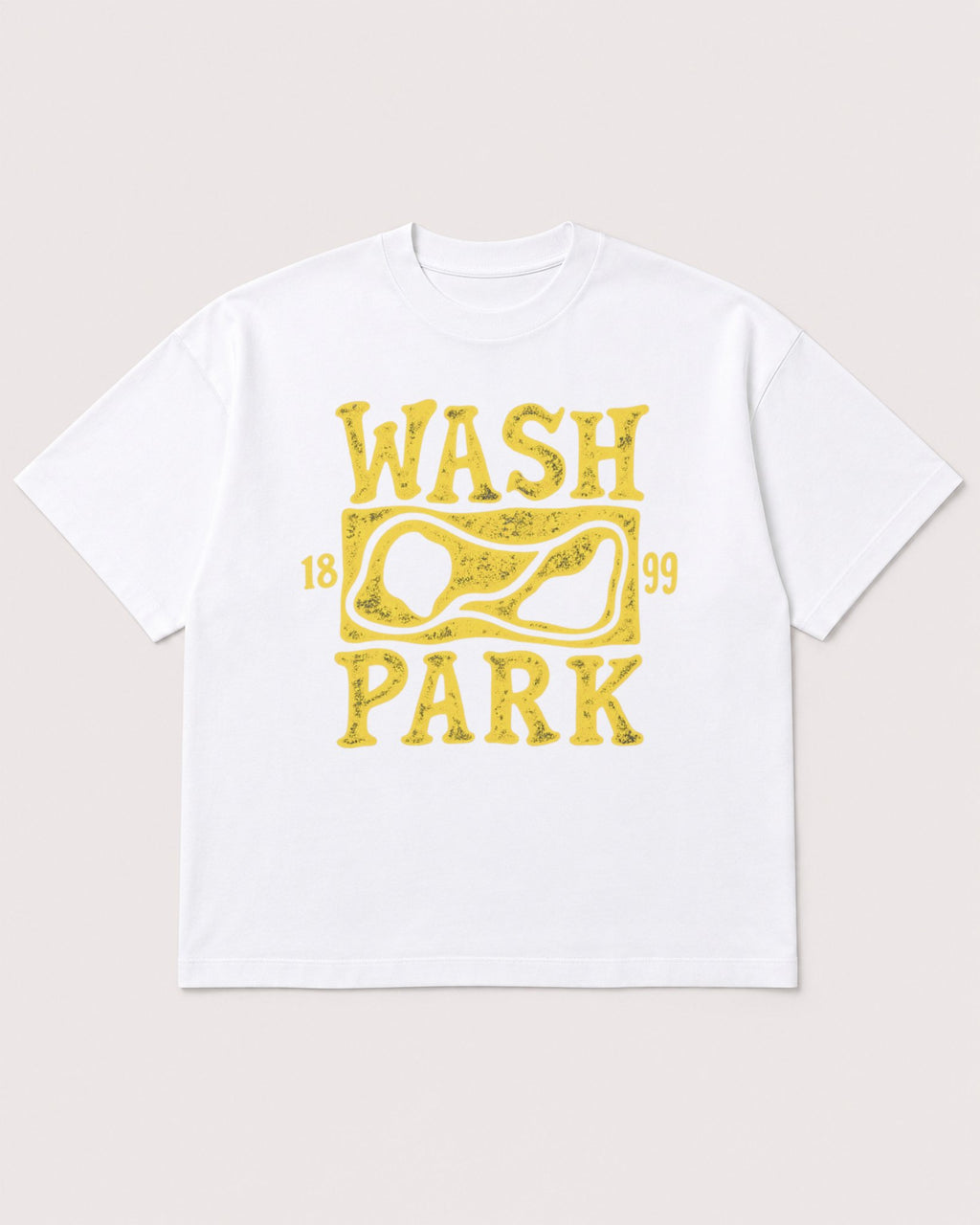 Mockup Boxy Heavyweight Tee White product