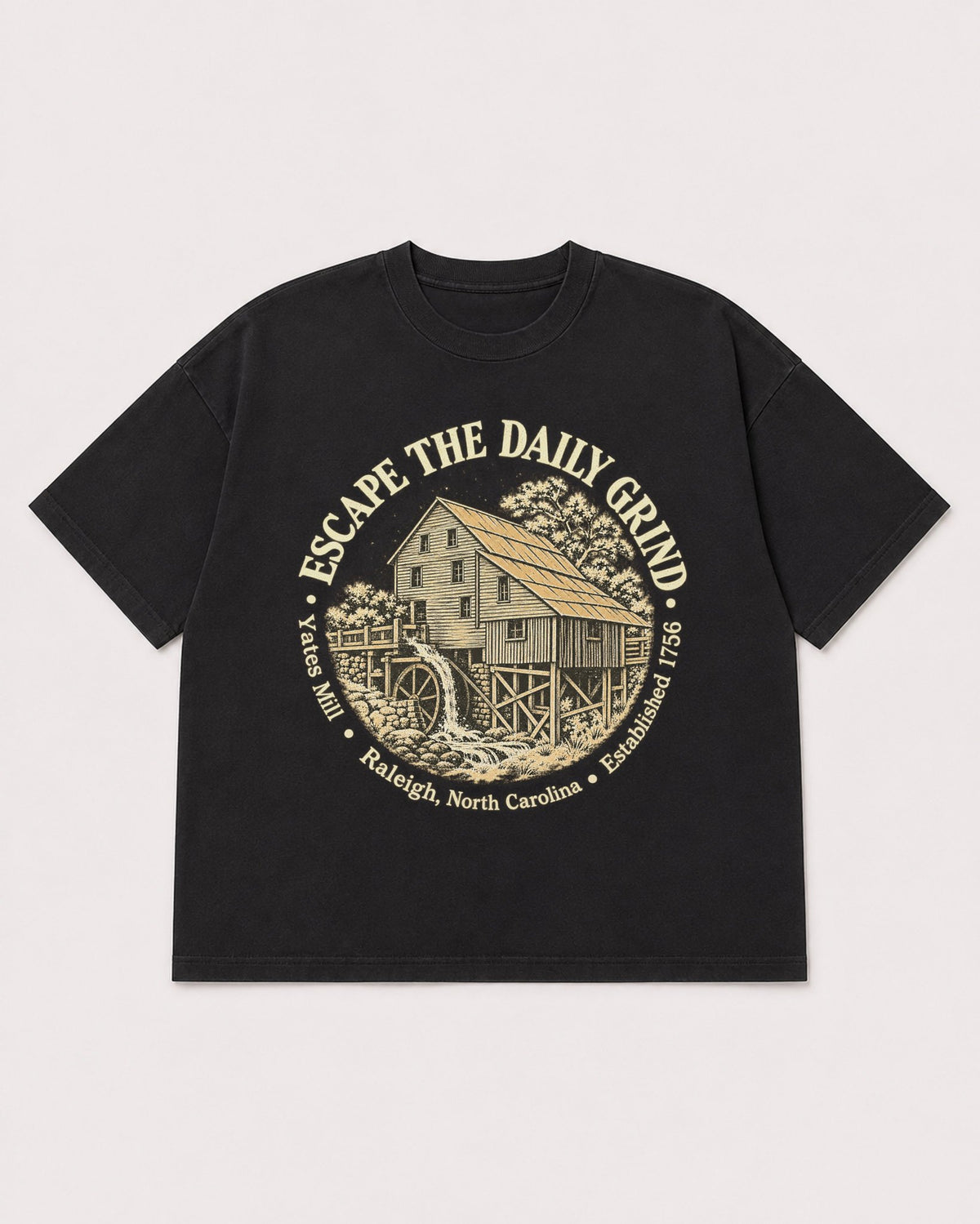 Mockup Boxy Heavyweight Tee Black product