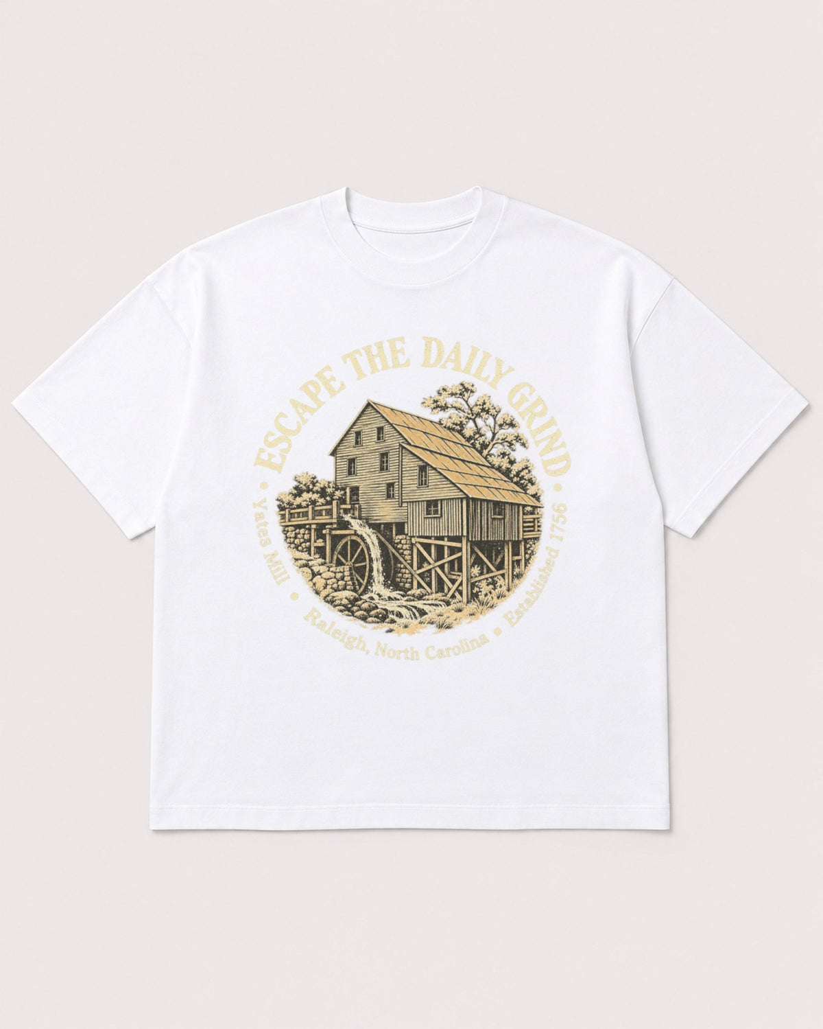 Mockup Boxy Heavyweight Tee White product