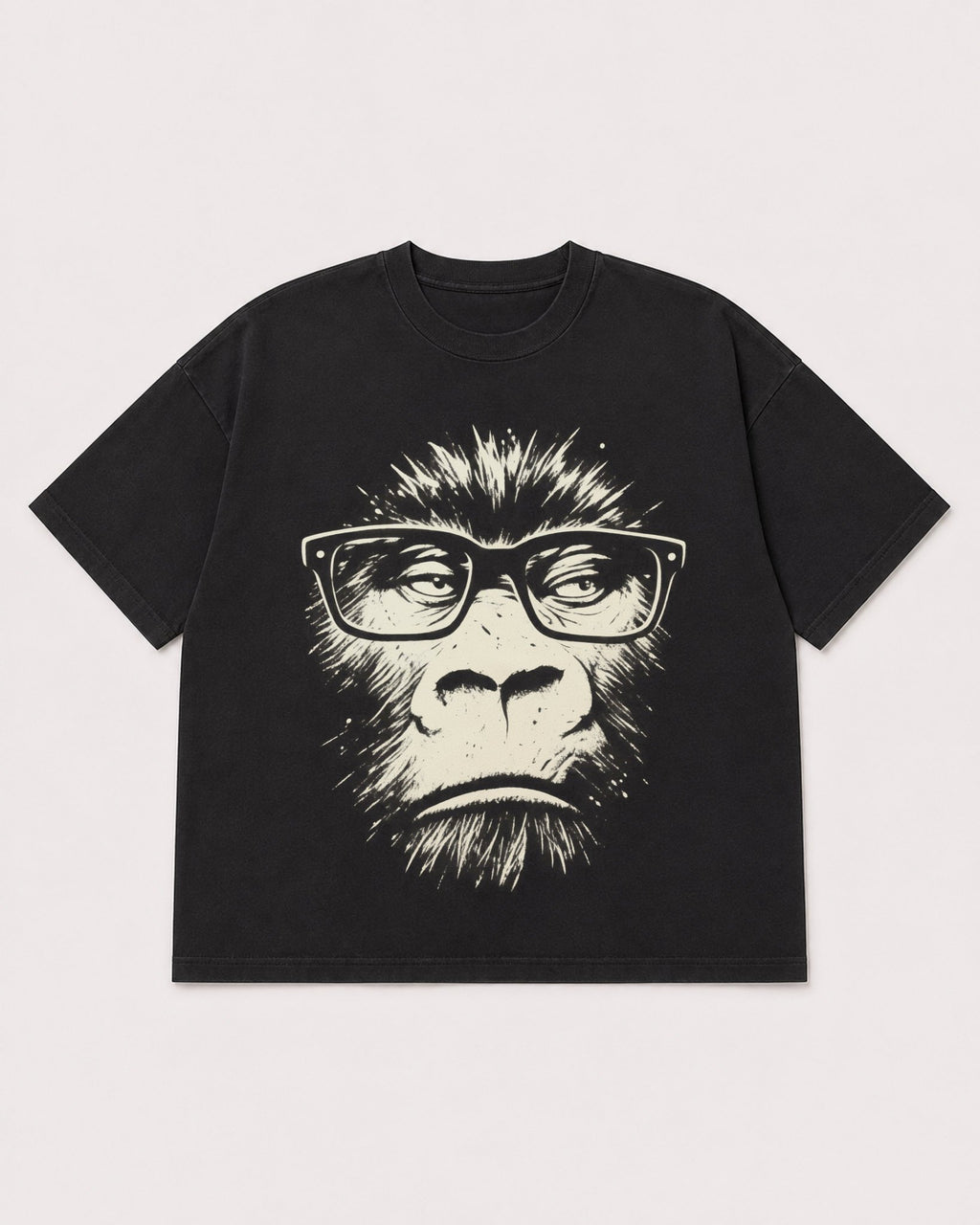 Mockup Boxy Heavyweight Tee Black product