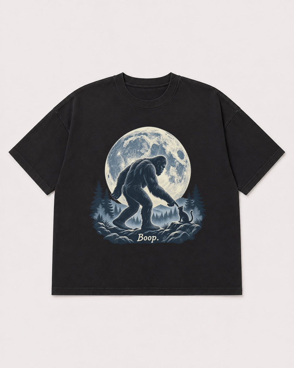Mockup Boxy Heavyweight Tee Black product