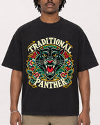 Mockup Boxy Heavyweight Tee Black male close-up 04