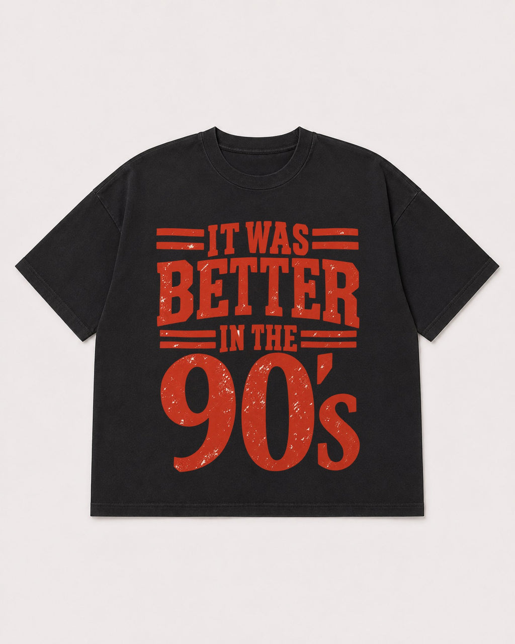 Mockup Boxy Heavyweight Tee Black product