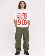 Mockup Boxy Heavyweight Tee White male full-body 49