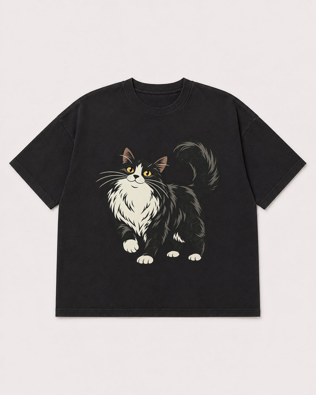 Mockup Boxy Heavyweight Tee Black product