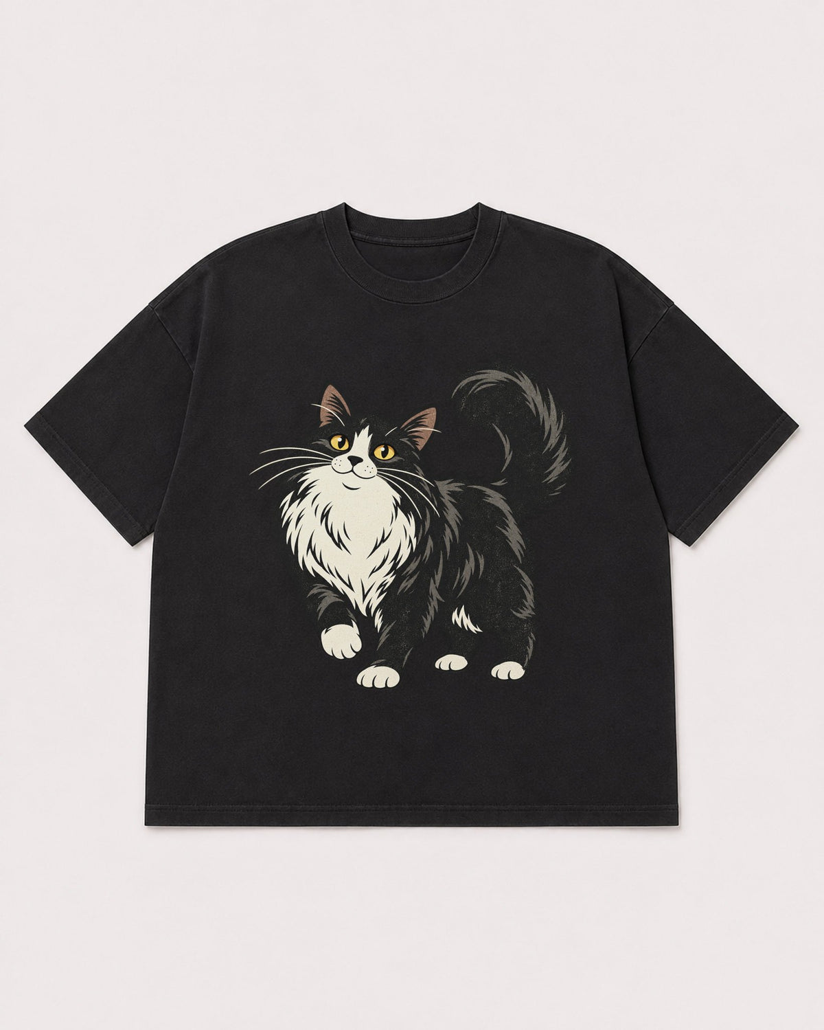 Mockup Boxy Heavyweight Tee Black product
