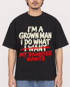 Mockup Boxy Heavyweight Tee Black male close-up 02