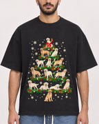 Mockup Boxy Heavyweight Tee Black male close-up 07