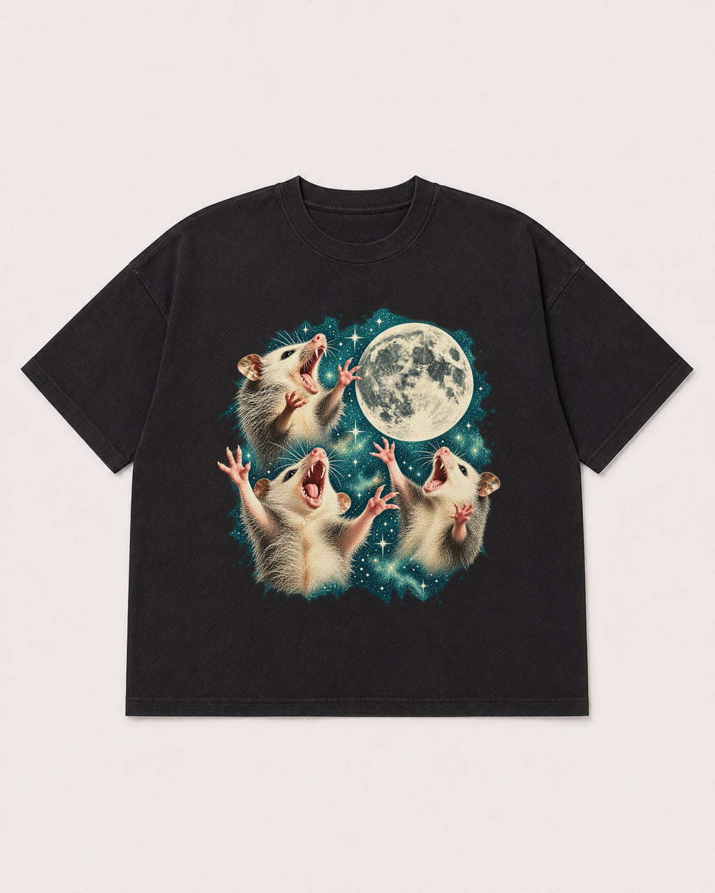 Mockup Boxy Heavyweight Tee Black product