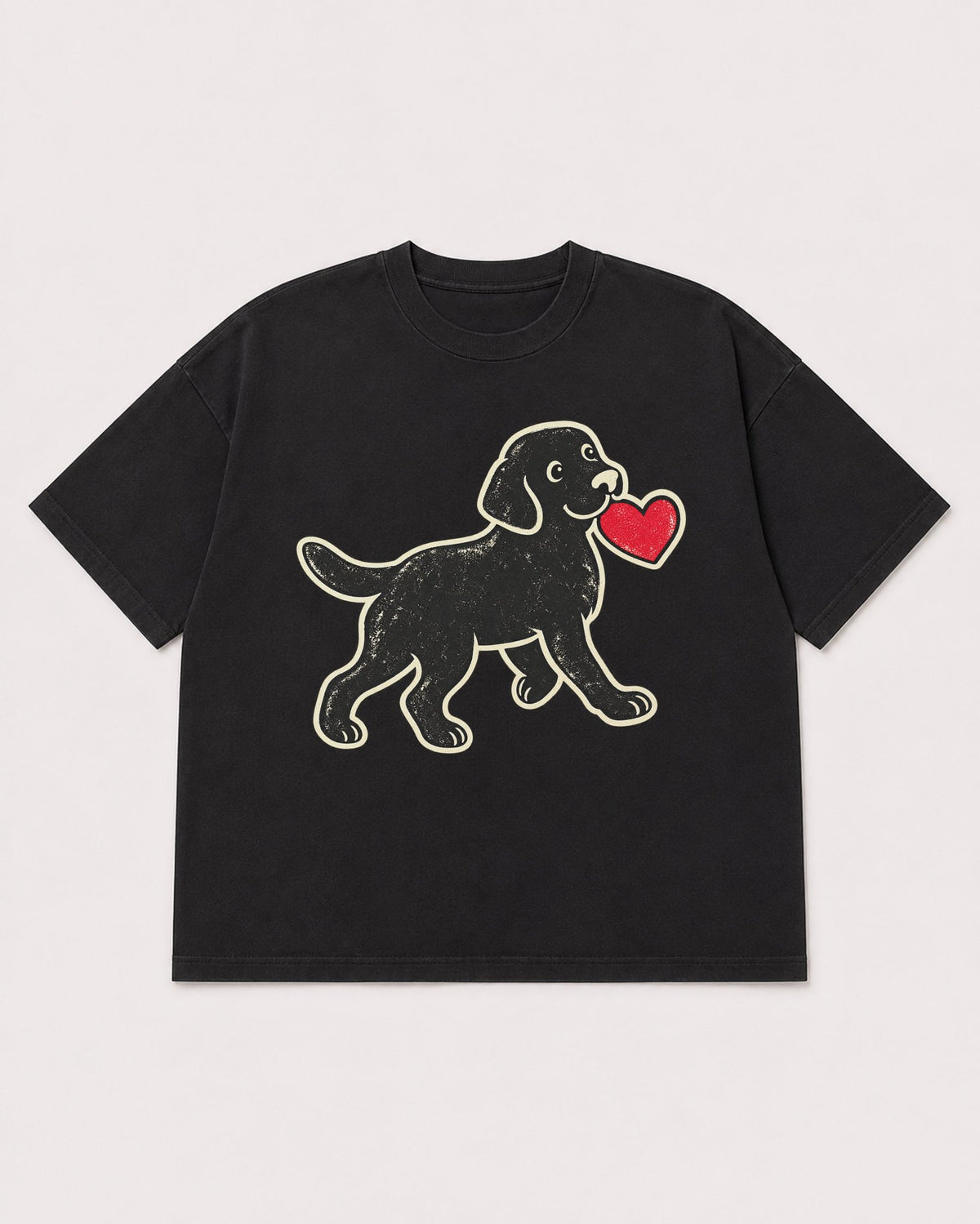 Mockup Boxy Heavyweight Tee Black product