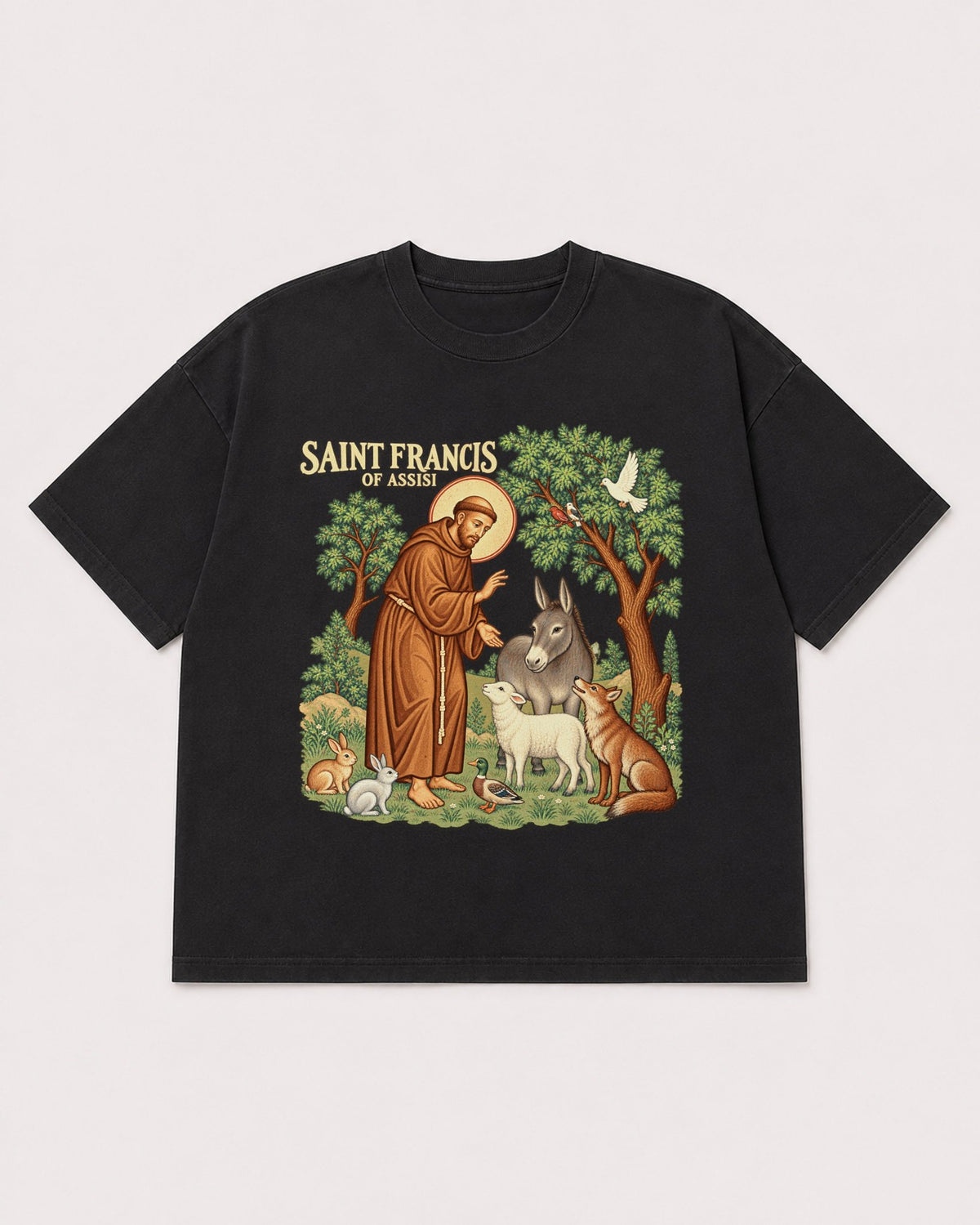Mockup Boxy Heavyweight Tee Black product