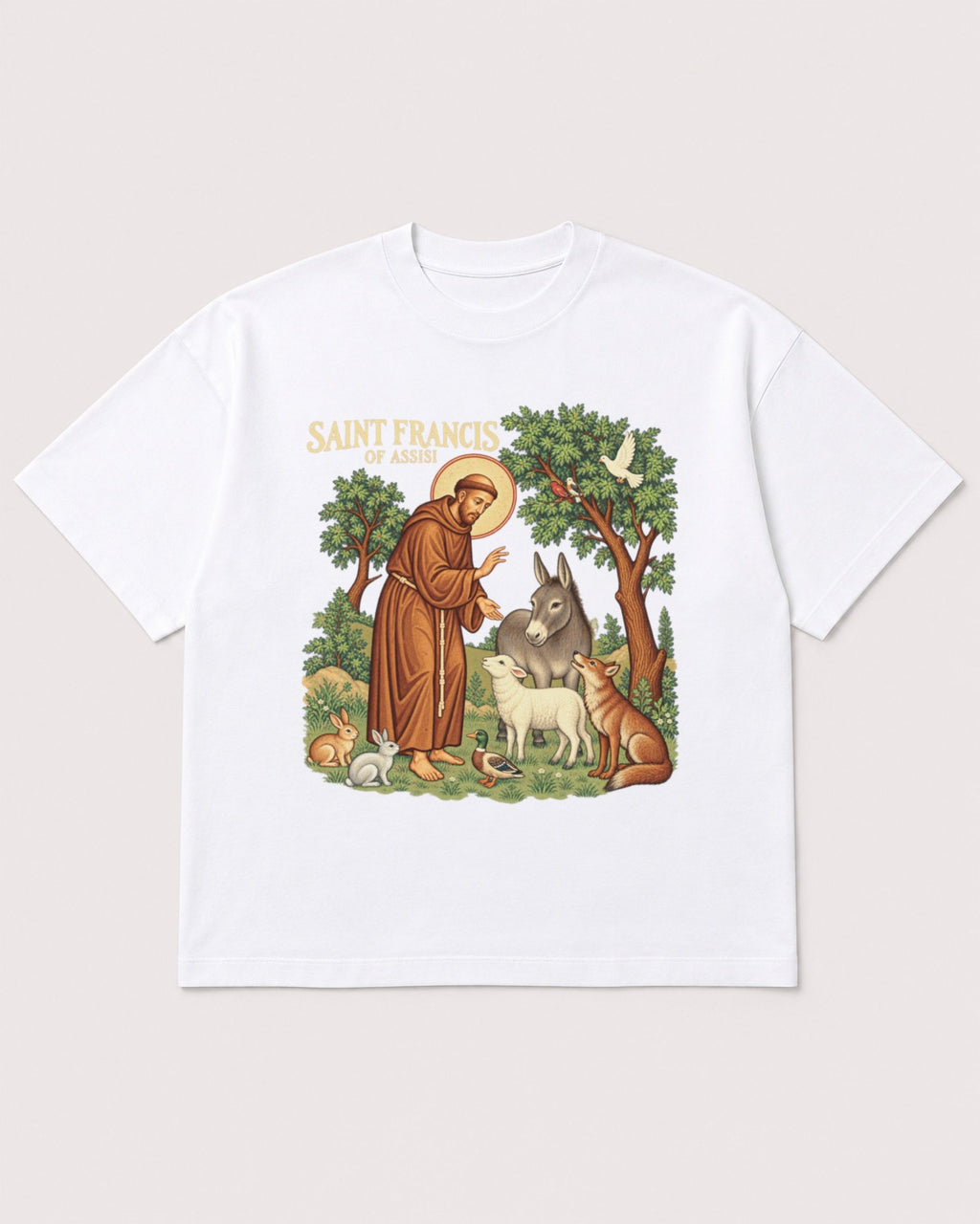 Mockup Boxy Heavyweight Tee White product